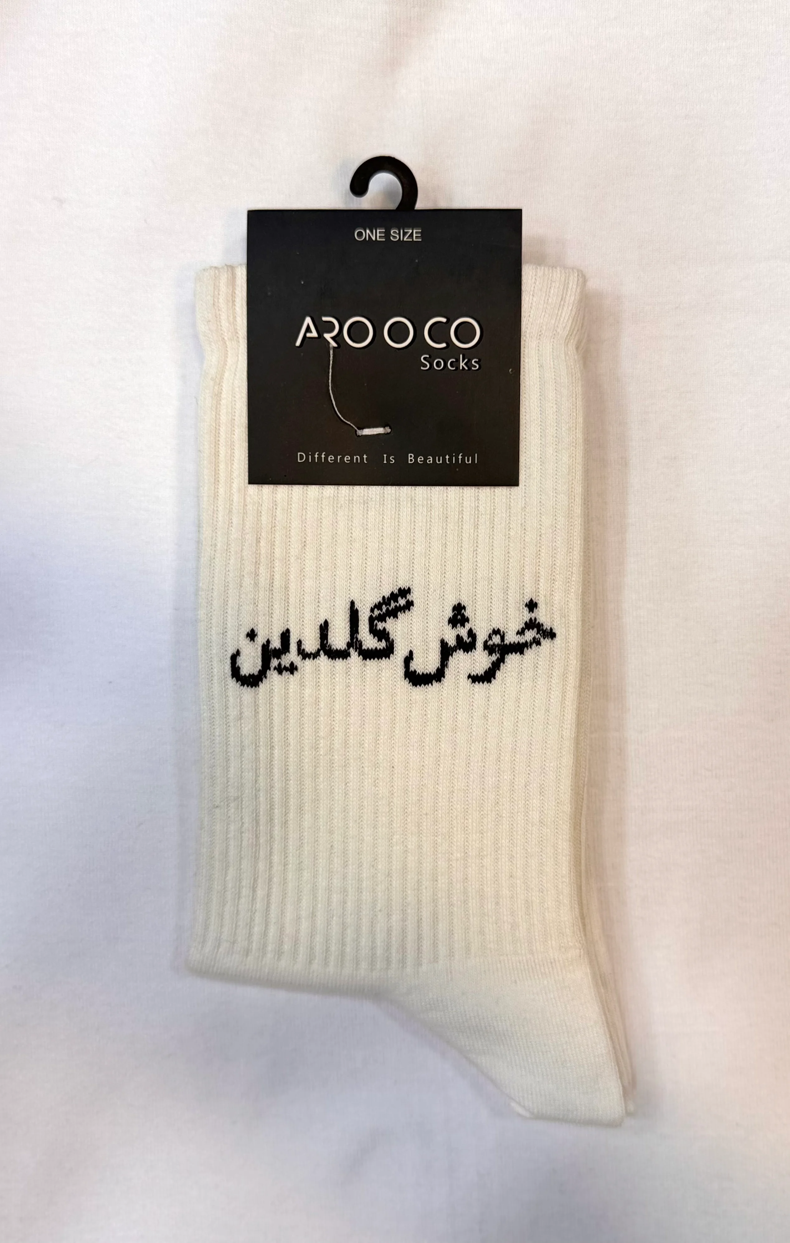 جوراب ساقدار طرح دار پنبه خوش گلدین