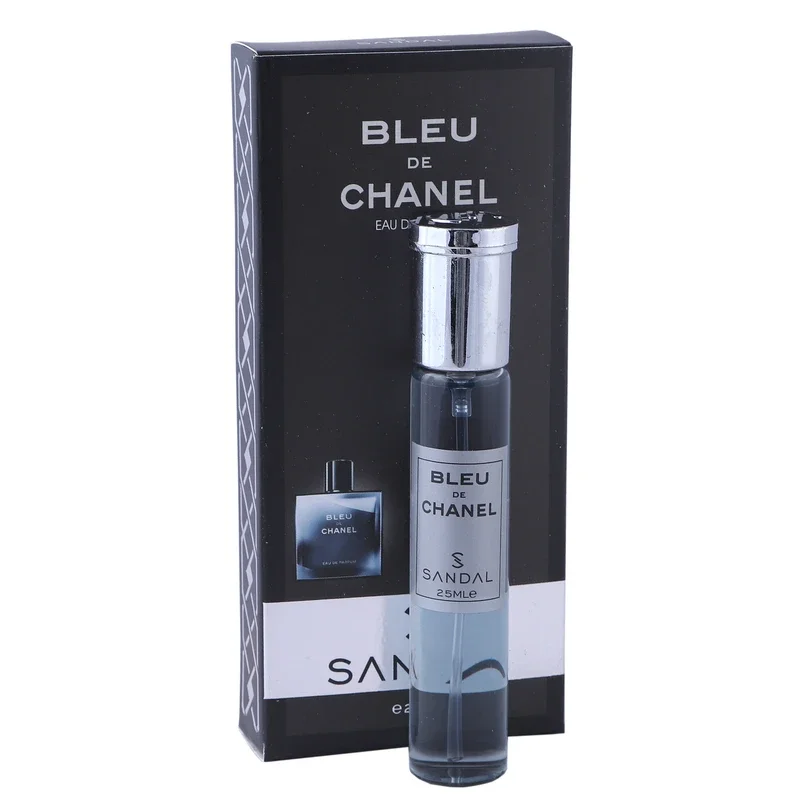 عطر جیبی مردانه صندل مدل بلو چنل blue chanel حجم 25 میلی‌لیتر